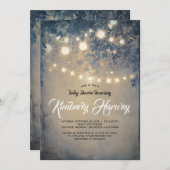 赤ちゃんシャワー |ガーデンライト 招待状 (正面/裏面)