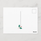 赤ちゃんシャワー |クリスマス・ミスタントー&ホリー ポストカード (裏面)