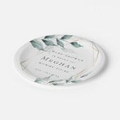 赤ちゃんシャワー |グレーの玉緑植物園 ペーパープレート (アングル)