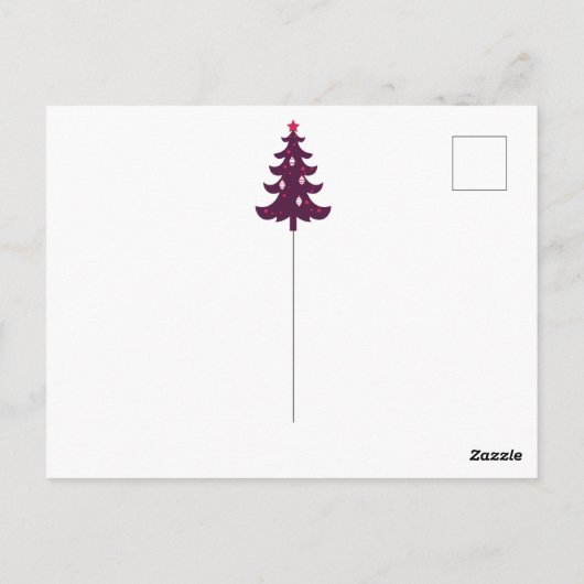 赤ちゃんシャワー |サンタクロース&暖炉 ポストカード (裏面)