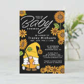 赤ちゃんシャワー |サンフラワーサンシャイン格言 招待状 (スタンド正面)