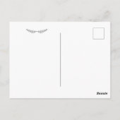 赤ちゃんシャワー | スリーピービーバー招待状 ポストカード (裏面)