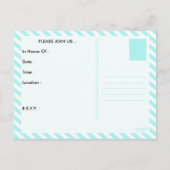 赤ちゃんシャワー（ドルフィンコクーン） インビテーションポストカード (裏面)