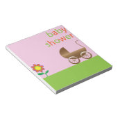 赤ちゃんシャワー ノートパッド (アングル)