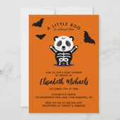 赤ちゃんシャワー |ハロウィーンかわいいミイマパンダベア ノートカード (正面)