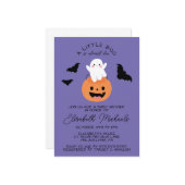 赤ちゃんシャワー |ハロウィーンリールブー幽霊 ノートカード (正面/裏面インサイチュ)