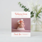赤ちゃんシャワー |ベビーギフトありがとうはがき ポストカード (スタンド正面)
