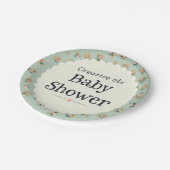 赤ちゃんシャワー ペーパープレート (アングル)