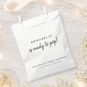 赤ちゃんシャワー |ポップコーンポップ・アートののモダン準備 フェイバーバッグ (クリップ留めされた状態)