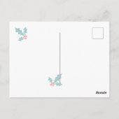 赤ちゃんシャワー |マザーディアー&スノーフレーク葉書 ポストカード (裏面)