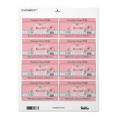 赤ちゃんシャワー ラベル (フルシート)