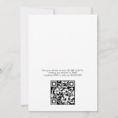 赤ちゃんシャワー – 冬の水色植物学 招待状 (裏面)