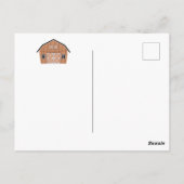 赤ちゃんシャワー | 可愛いドードル牛はがき ポストカード (裏面)