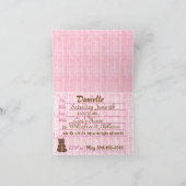 赤ちゃんシャワー（女） 招待状 (内部)