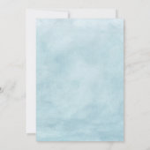 赤ちゃんシャワー。少年。かわいいエレガントカードの招待 招待状 (裏面)