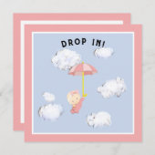 赤ちゃんシャワー 招待状 (正面/裏面)