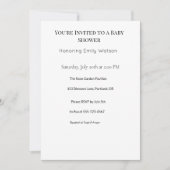 赤ちゃんシャワー 招待状 (正面)