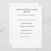 赤ちゃんシャワー 招待状 (正面/裏面)