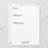 赤ちゃんシャワー 招待状 (裏面)