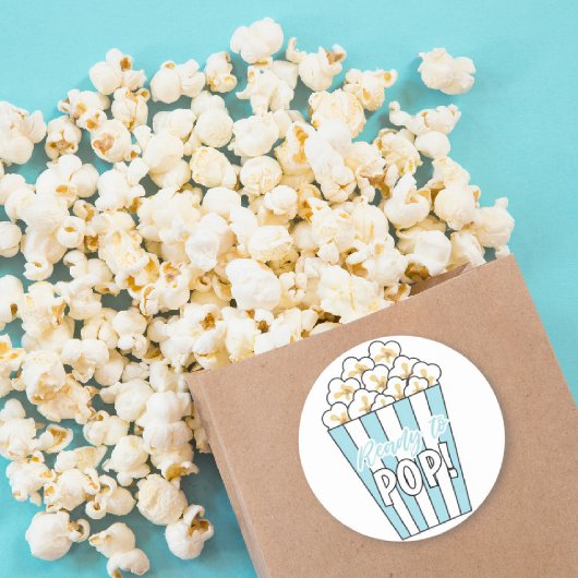 赤ちゃんシャワー、準備ポップ・アートの、メッセージカード ラウンドシール