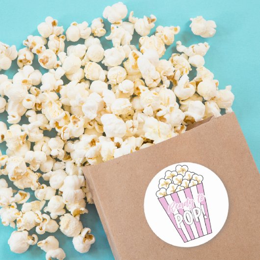 赤ちゃんシャワー、準備ポップ・アートの、メッセージカード ラウンドシール