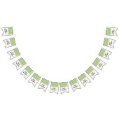 赤ちゃんシャワー「砂糖とスパイス」、アゲハチョウバナー バンティングフラッグ (全)