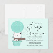 赤ちゃんシャワー |緑のキャバルーポストカード ポストカード (正面/裏面)