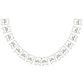 赤ちゃんシャワー「金ゴールド鳥」、アゲハチョウバナー バンティングフラッグ (全)