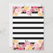 赤ちゃんシャワー | 金フェイク箔マーメイド | フローラ 招待状 (裏面)