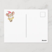 赤ちゃんシャワー | Merry Christmas Mouse招待状 ポストカード (裏面)