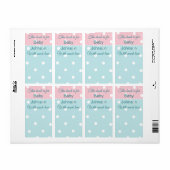 赤ちゃんシャワー「Peek-a-Boo」 8の蔵書票シート ラベル (フルシート)