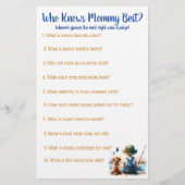 赤ちゃんシャワーBINGOゲーム | 魚釣りをテーマ チラシ (裏面)