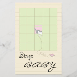 赤ちゃんシャワーBINGOピンク/ライブラリーの構築» チラシ