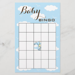 赤ちゃんシャワーBINGO黄色/青/城 チラシ