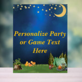 赤ちゃんシャワーCampfireをテーマにした看板 アクリルサイン (ニュートラル)