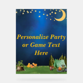 赤ちゃんシャワーCampfireをテーマにした看板 アクリルサイン