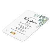 赤ちゃんシャワーeucalyptus緑かわいいミツバチ マグネット (左側)