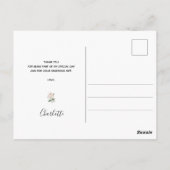 赤ちゃんシャワーeucalyptus greenery bee 感謝してい you ポストカード (裏面)