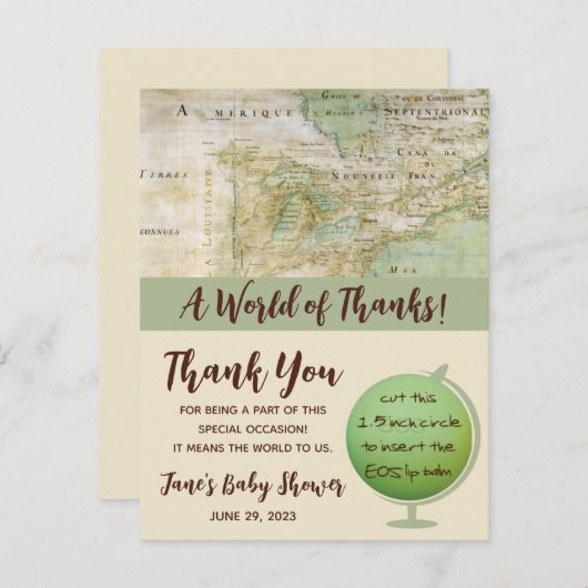 赤ちゃんシャワ感謝していーEOSリップバームのお気に入り (正面/裏面)