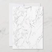 赤ちゃんシャワ王室のー金ゴールドクラウンエレガントブラックマーブル 招待状 (裏面)