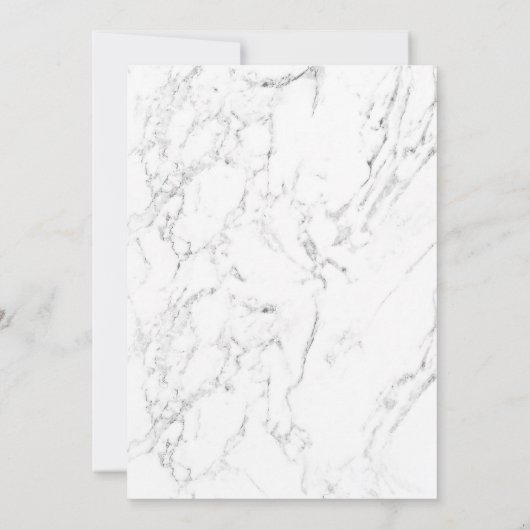 赤ちゃんシャワ王室のー金ゴールドクラウンエレガントブラックマーブル 招待状 (裏面)