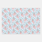 赤ちゃんシャワ生まれたばかりのー3 ラッピングペーパーシート (正面3)