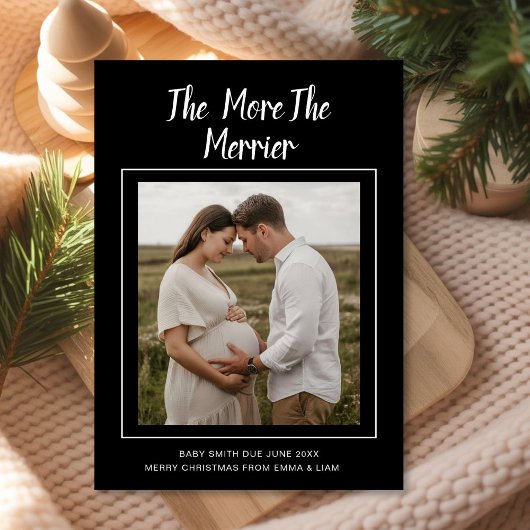 赤ちゃんジョイがやってくる | クリスマスの写真で発表 シーズンカード