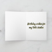 赤ちゃんスカンクのいたずらっ子 誕生日  カード (内部)