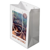 赤ちゃんスルカタトカゲの継続的なインスピレーション ミディアムペーパーバッグ (裏面アングル)