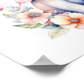 赤ちゃんゾウのカスタマイズイラスト ポスター (角)