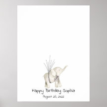 赤ちゃんゾウの指紋ゲストブック