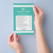 赤ちゃんゾウの水玉模様 ママそれともパパ ゲーム チラシ (ハンドル)