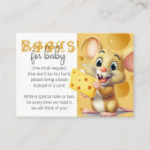 赤ちゃんチケットのチーズの本の小さなネズミ エンクロージャーカード (正面)