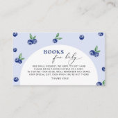 赤ちゃんチケットのブルーベリーの本 エンクロージャーカード (正面)